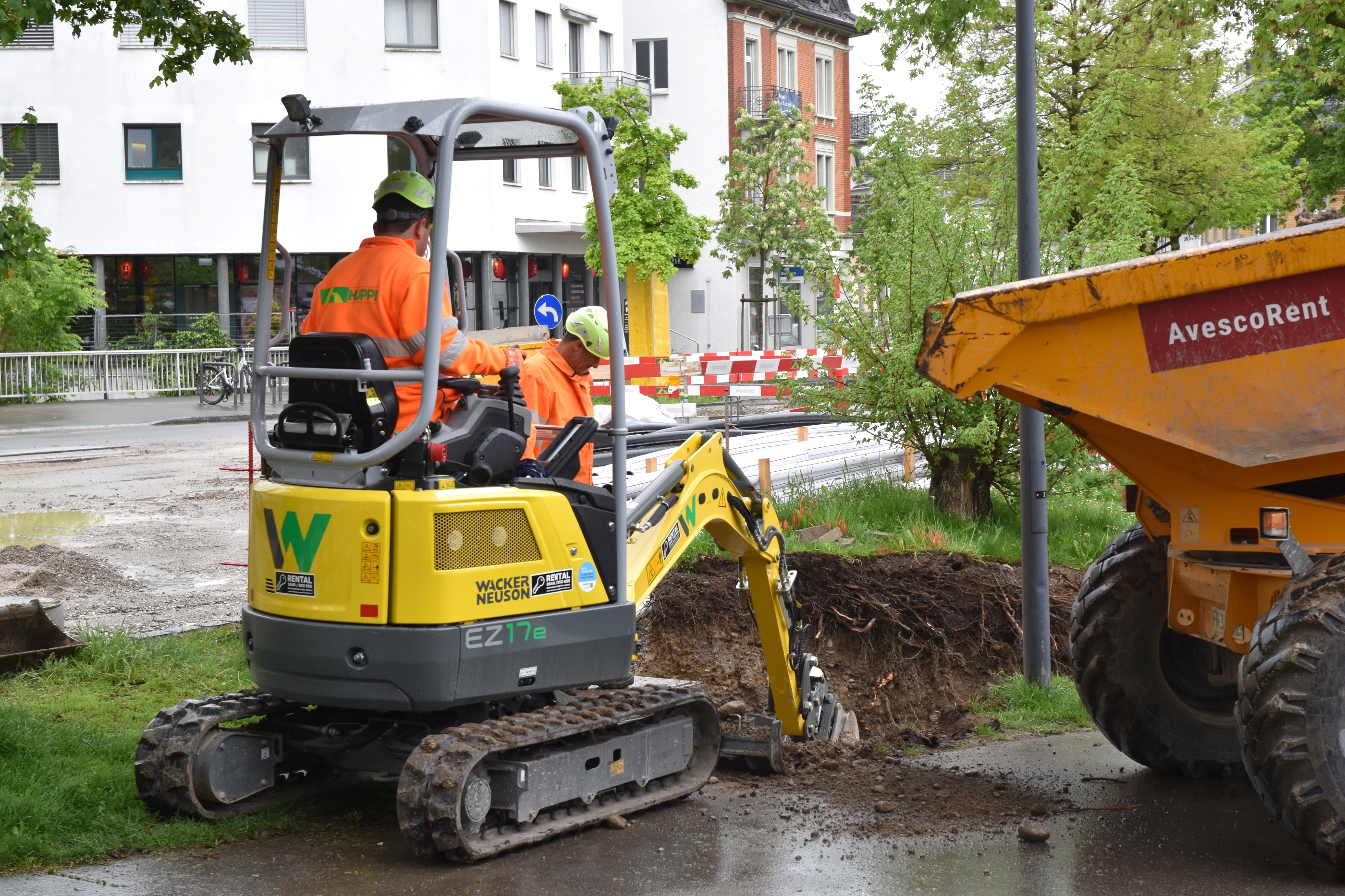 Einsatz von Elektrobaggern
