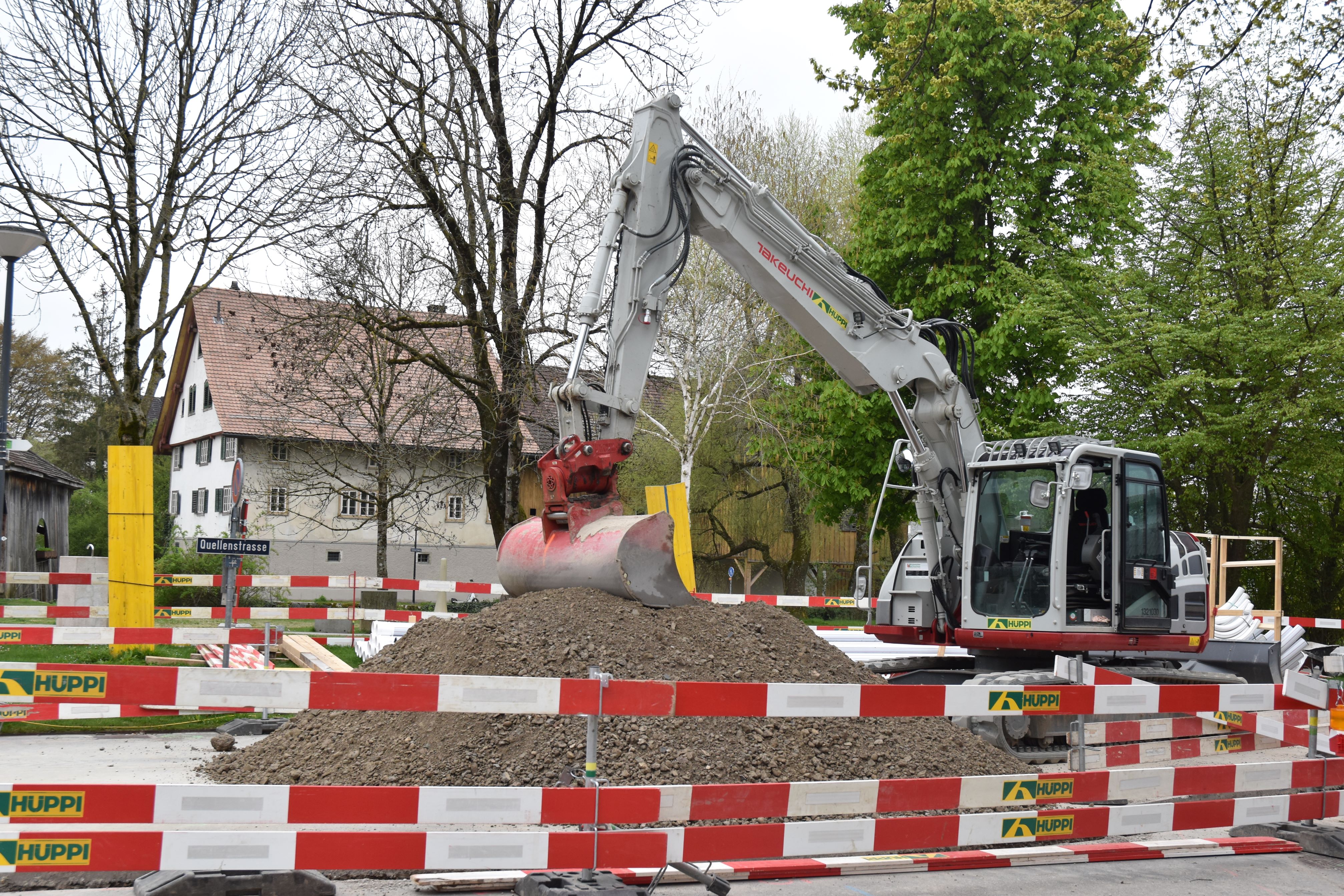 Arbeiten an der Quellenstrasse